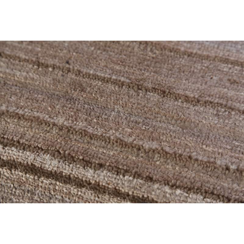 Hand Knotted Oriental 100% Wool Carpet Tribal Tribal Beige & Ivories Gabbeh Area Rug - 9' 11'' X 7' 10''