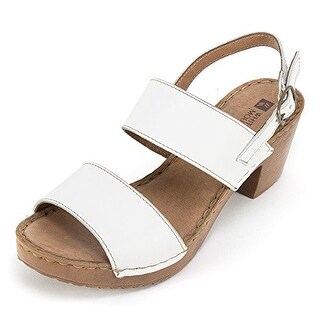 White Mountain Womens Motor Leather Open Toe Casual Ankle Strap Blue Size 90 White Mountain Womens Motor Leather Open Toe Casual Ankle Strap Blue Size 90
