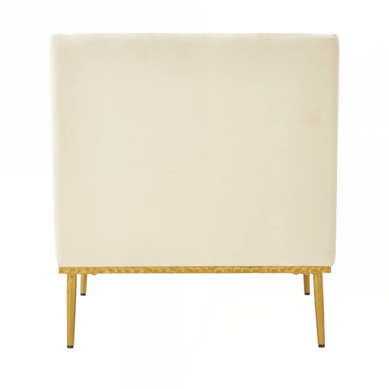 Modern Armchair Velvet Accent Chair Reading Chair Single Sofa Chair for Living Room