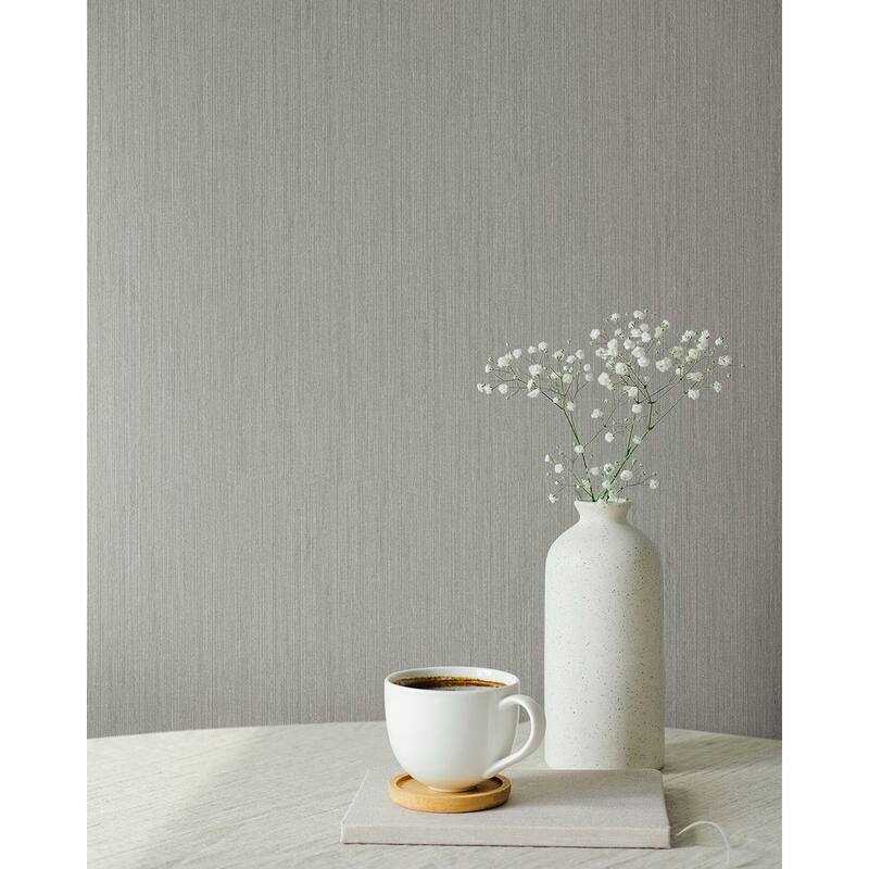 Midolin Canvas Taupe Texture Wallpaper