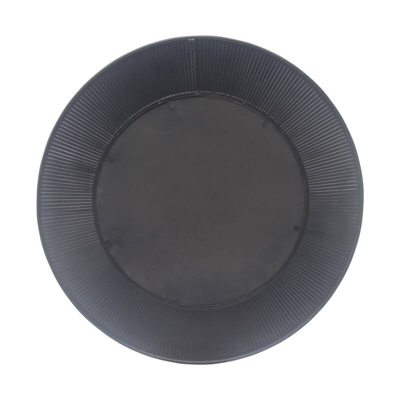 31.5" Antique Bronze Finish Round Metal Wall Mirror