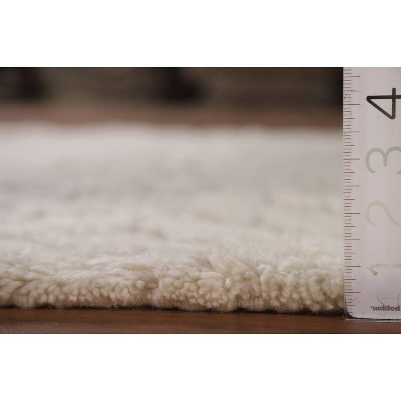 Earth Tone Moroccan Indian Area Rug Hand-Knotted Wool Carpet - 5'2"x 7'7"