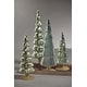 preview thumbnail 13 of 11, Dembe 13.5" Glass Tree on Gold Glitter Base, Set of 2