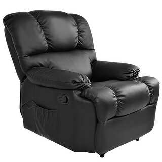 Costway Recliner Massage Sofa Chair Deluxe Ergonomic Lounge Couch On Sale Overstock 18454340