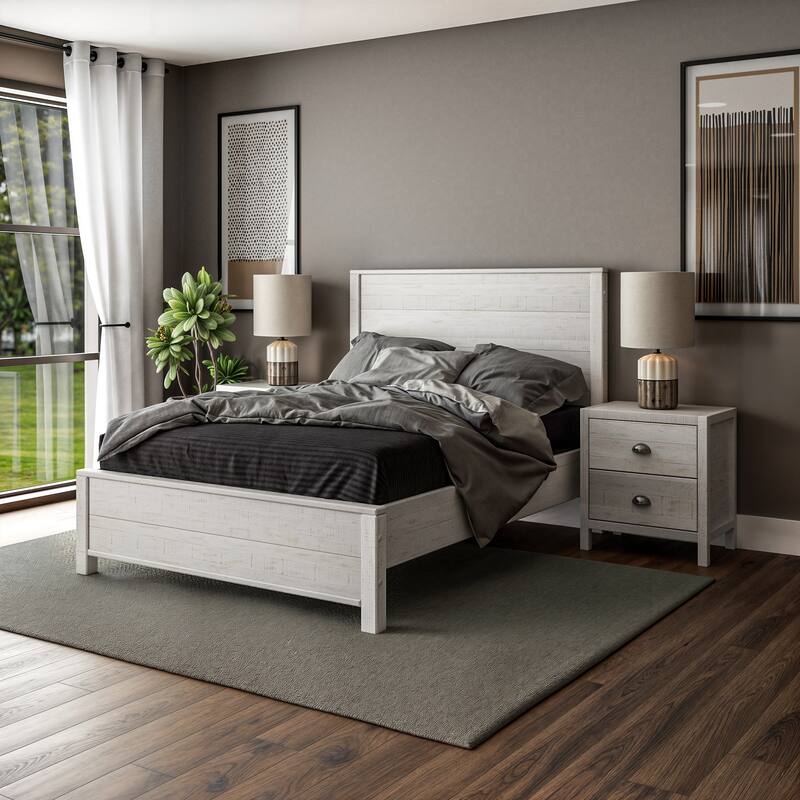 Standard Baja Bed - Shabby White - Full