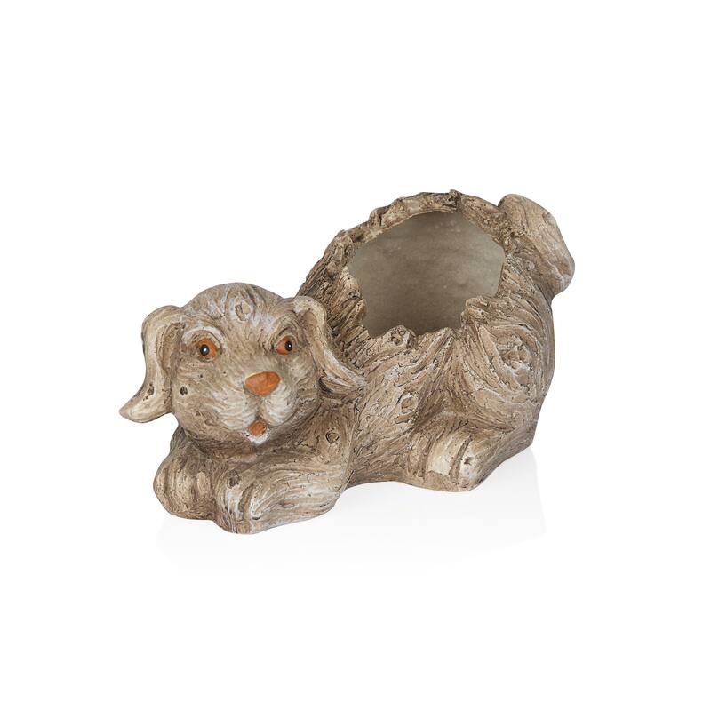Dog Planter w/o Plants with Drainage Hole