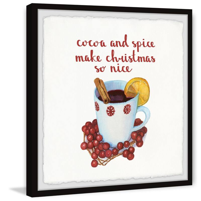 'Christmas Is Nice' Framed Painting Print