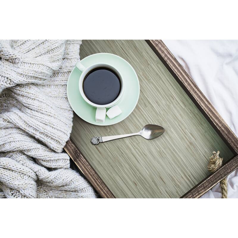 NuWallpaper Green Faux Grassweave Peel and Stick Wallpaper