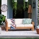 preview thumbnail 4 of 31, Cambridge Casual Logan 5-Piece Teak Patio Conversation Set with Sunbrella Cushion