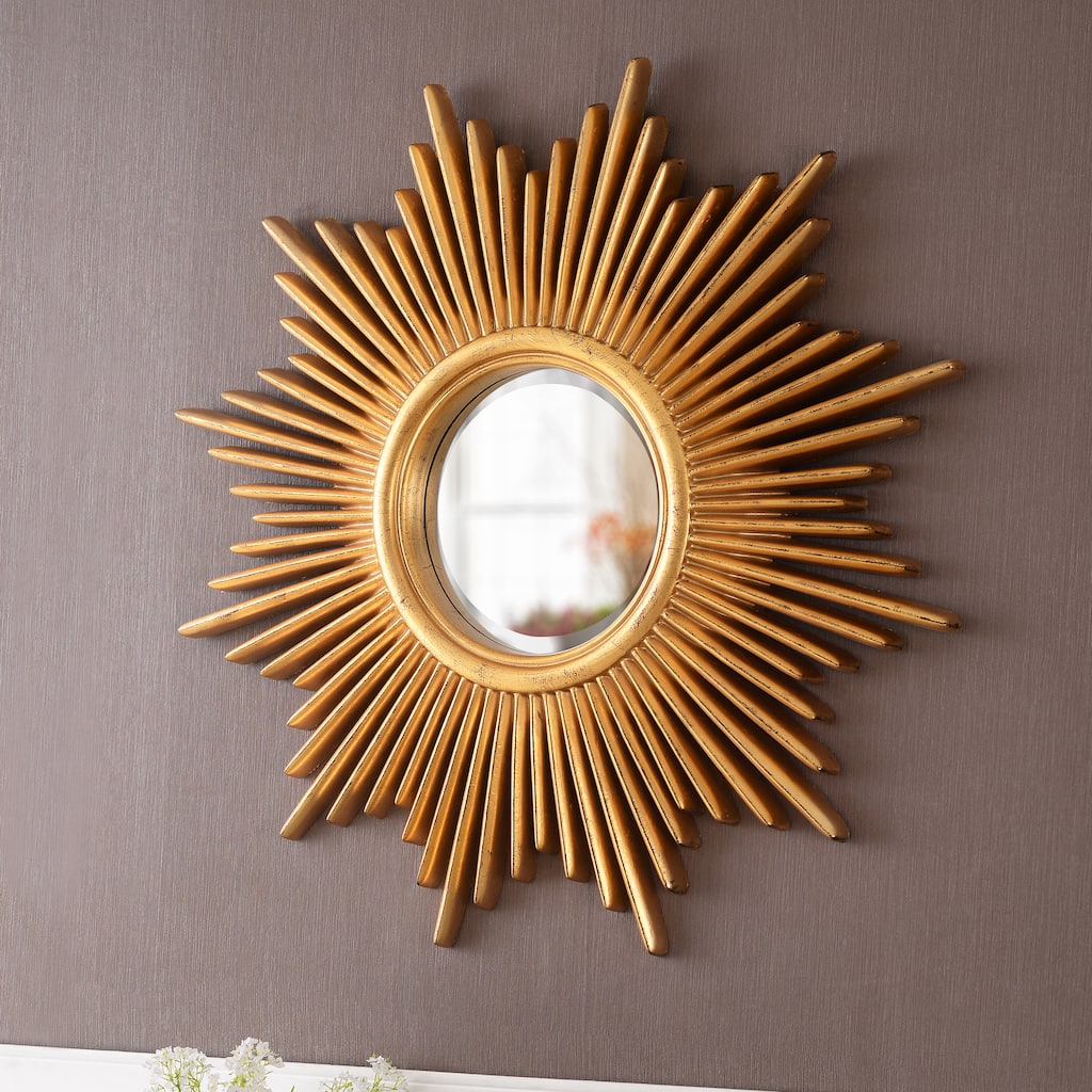 Artemis Antique Silver with Warm Highlights Wall Mirror - 36" x 36"