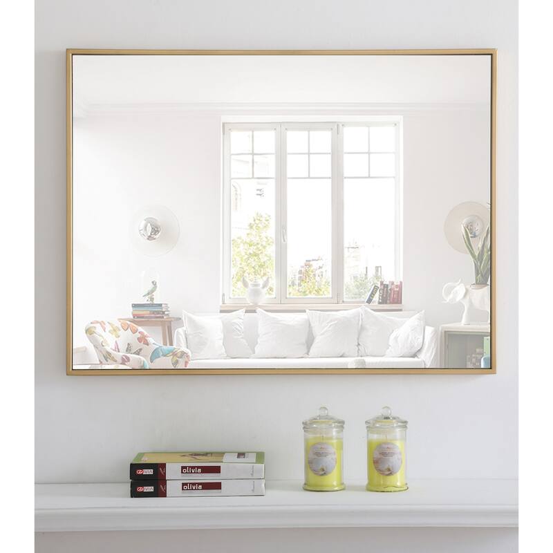 Elegant Lighting Eternity 32" x 24" Rectangular Metal Framed Wall