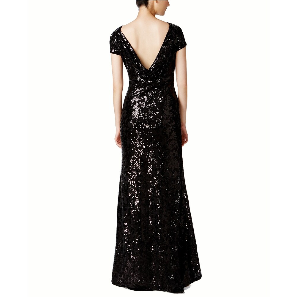 calvin klein black evening gowns