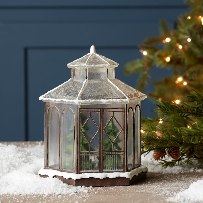 LED Lighted Gazebo Christmas Tabletop Decoration - 9"