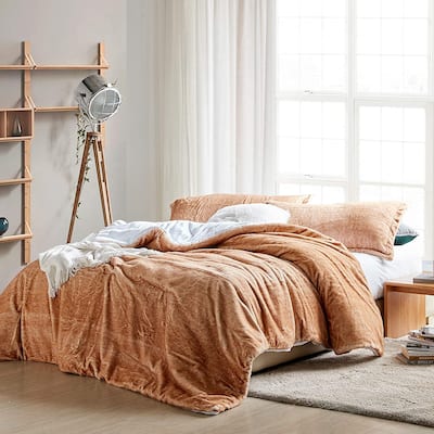 Fuzzy Cub - Coma Inducer® Oversized Comforter Set - Teddy Bear Brown