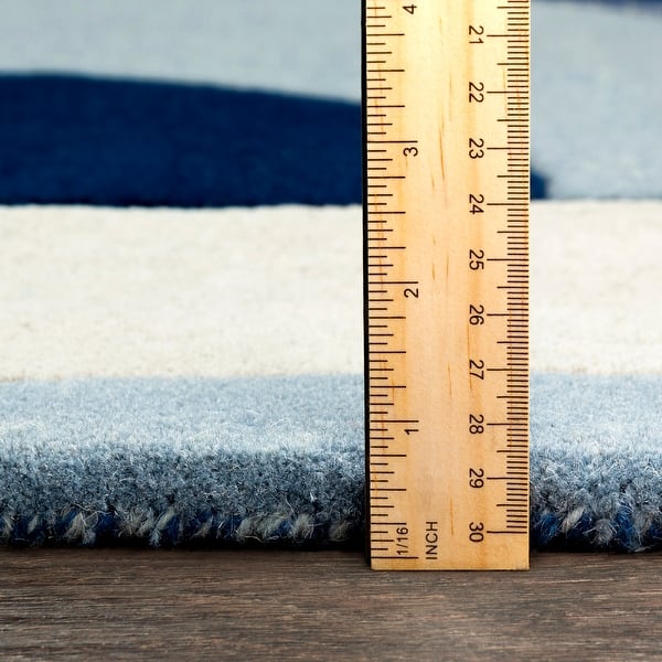 dimension image slide 3 of 4, Hand Tufted Hampshire Wool Area Rug