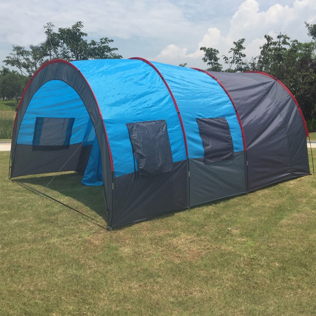 Blue 2022 Outdoor Tent Cloth 210D Oxford Cloth Waterproof Rainproof Windproof & Sunshade Cloth Outdoor Patio Garden Backyard 