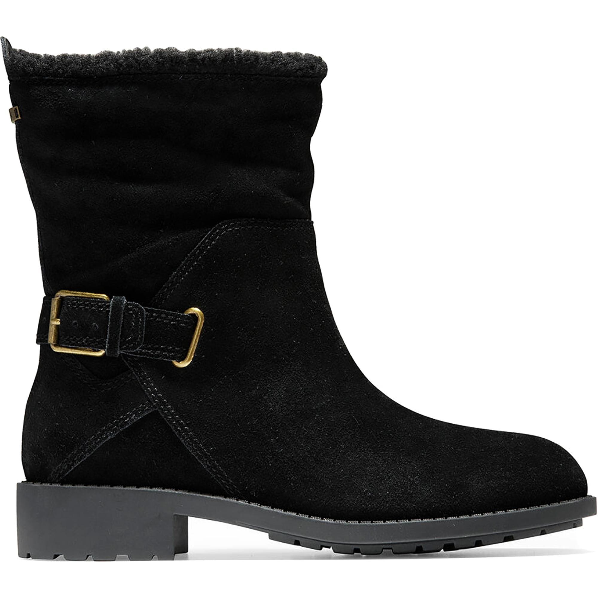 womens black suede dress boots