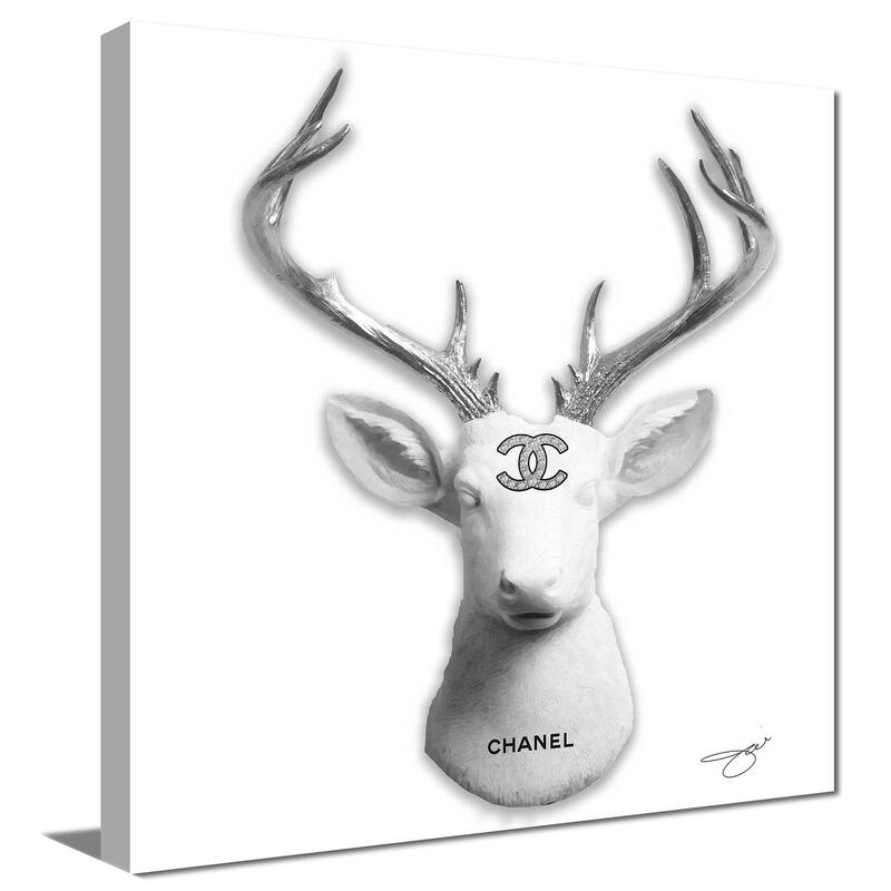 "C Deer" by Jodi Print on Canvas