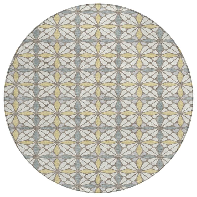Machine Washable Indoor/ Outdoor Mosaic Pablo Chantille Rug