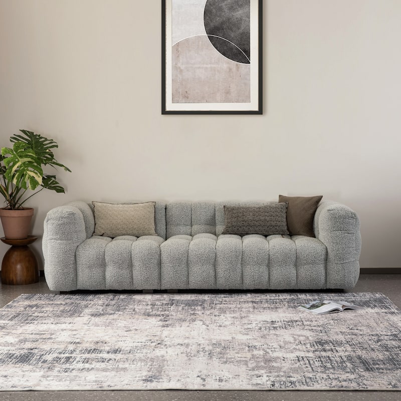 Glitzhome Modern Abstract Distressed Indoor/Outdoor Area Rugs