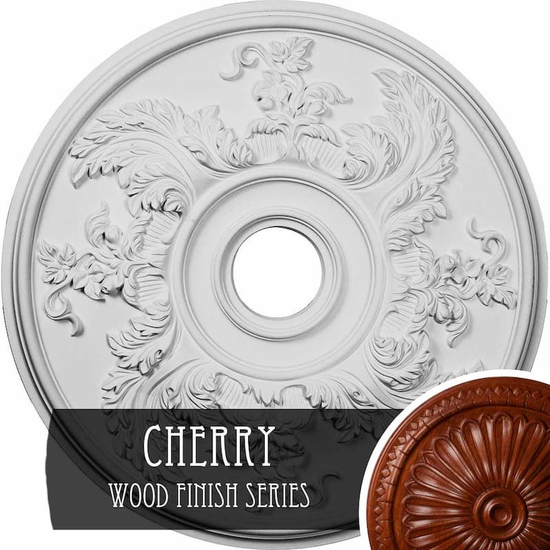 23 5/8"OD x 4 5/8"ID x 1 7/8"P Acanthus Twist Ceiling Medallion