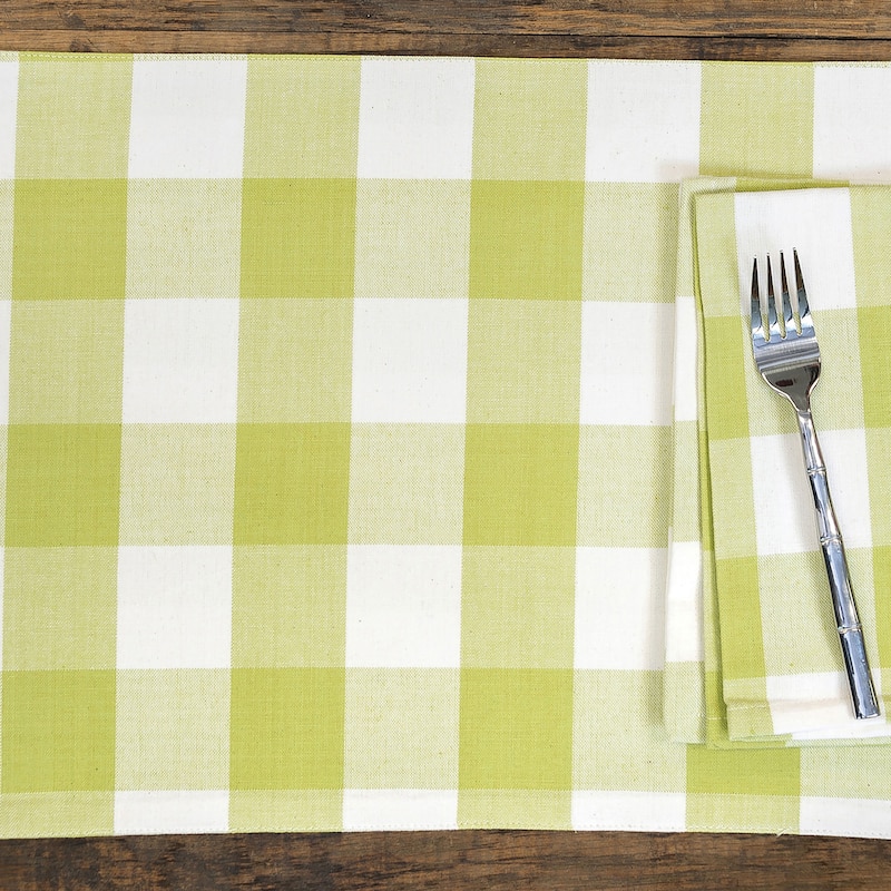 Franklin Checkered Plaid Placemat Set of 4