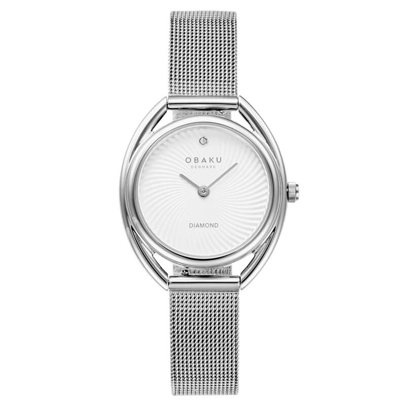 Obaku Women's Juvel White Dial Watch - V286LXCIMC - One Size