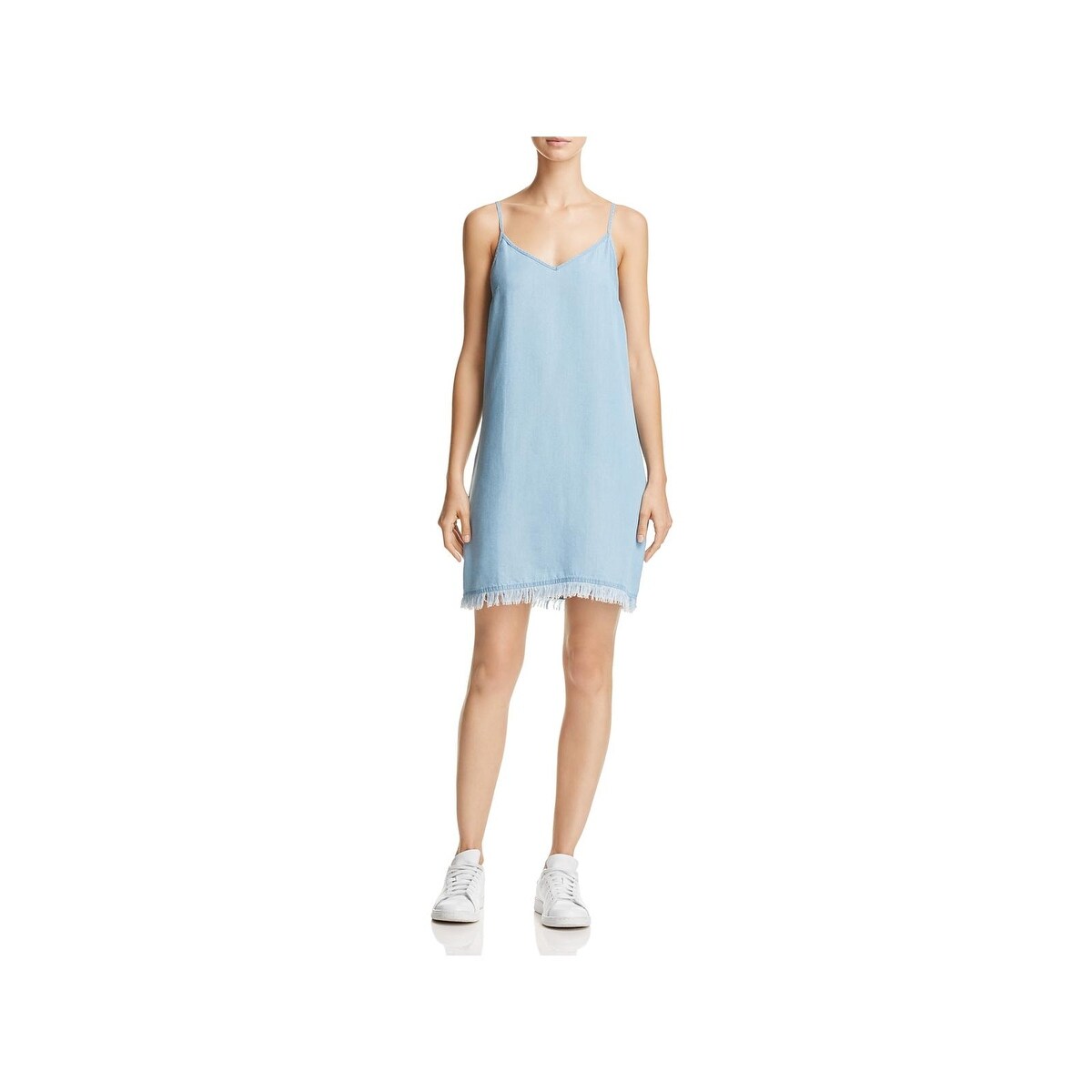 chambray slip dress