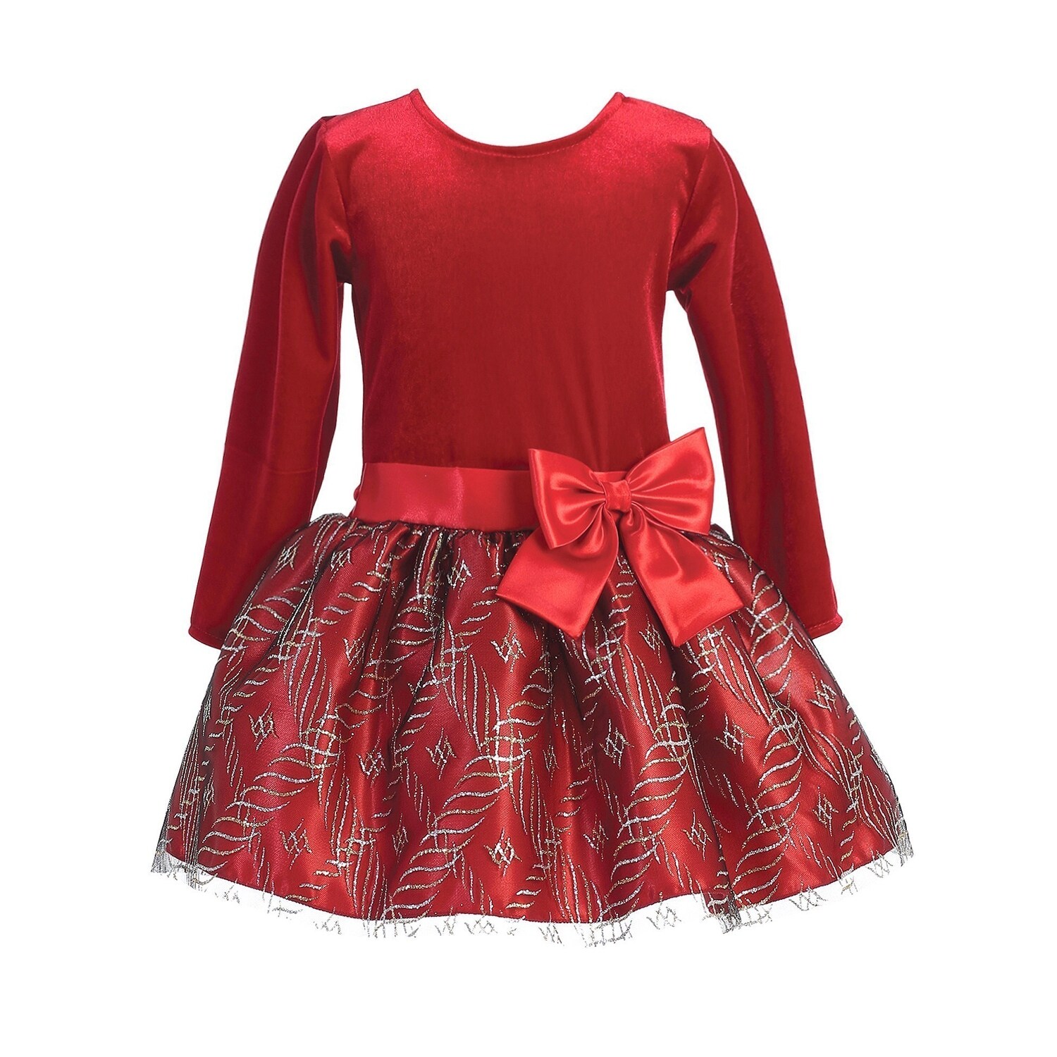 red velvet girls dress
