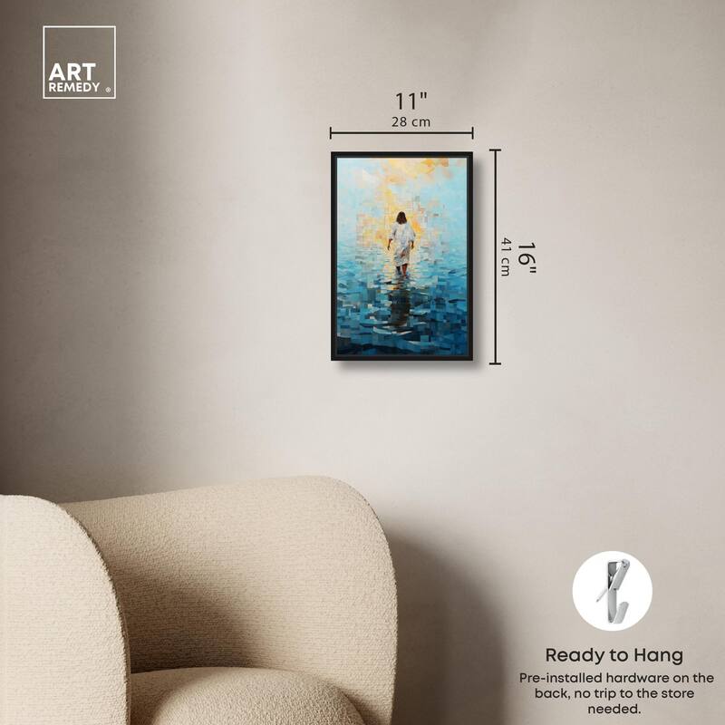 Water Walker Mosaic II Canvas by Art Remedy