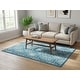 preview thumbnail 4 of 128, Nourison Jane Floral Medallion Indoor only Area Rug 5' 3" x 7' 3" - Ivory/Blue