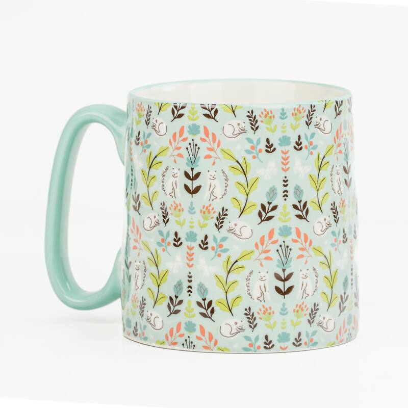 10 Strawberry Street Bella Animal Mugs, Set of 4