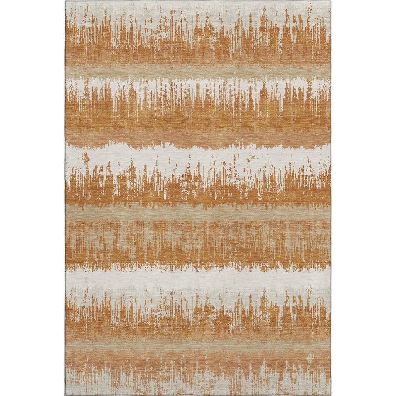 Premium Washable Super Soft Modern Ombre Stripe Mayfield Rug