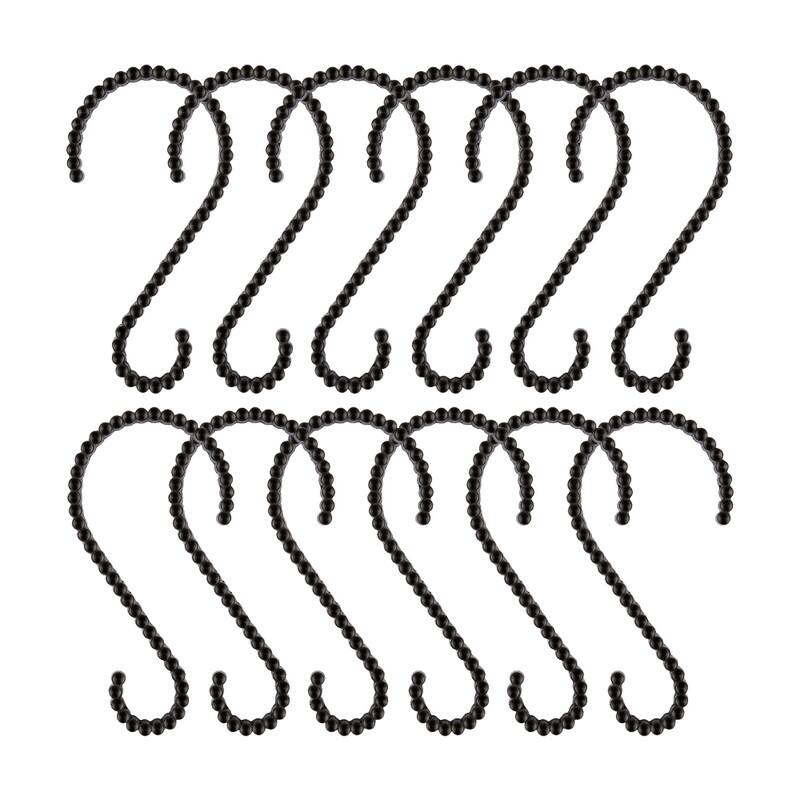 Utopia Alley Rustproof Zinc Shower Curtain Rings for Bathroom, Set of 12