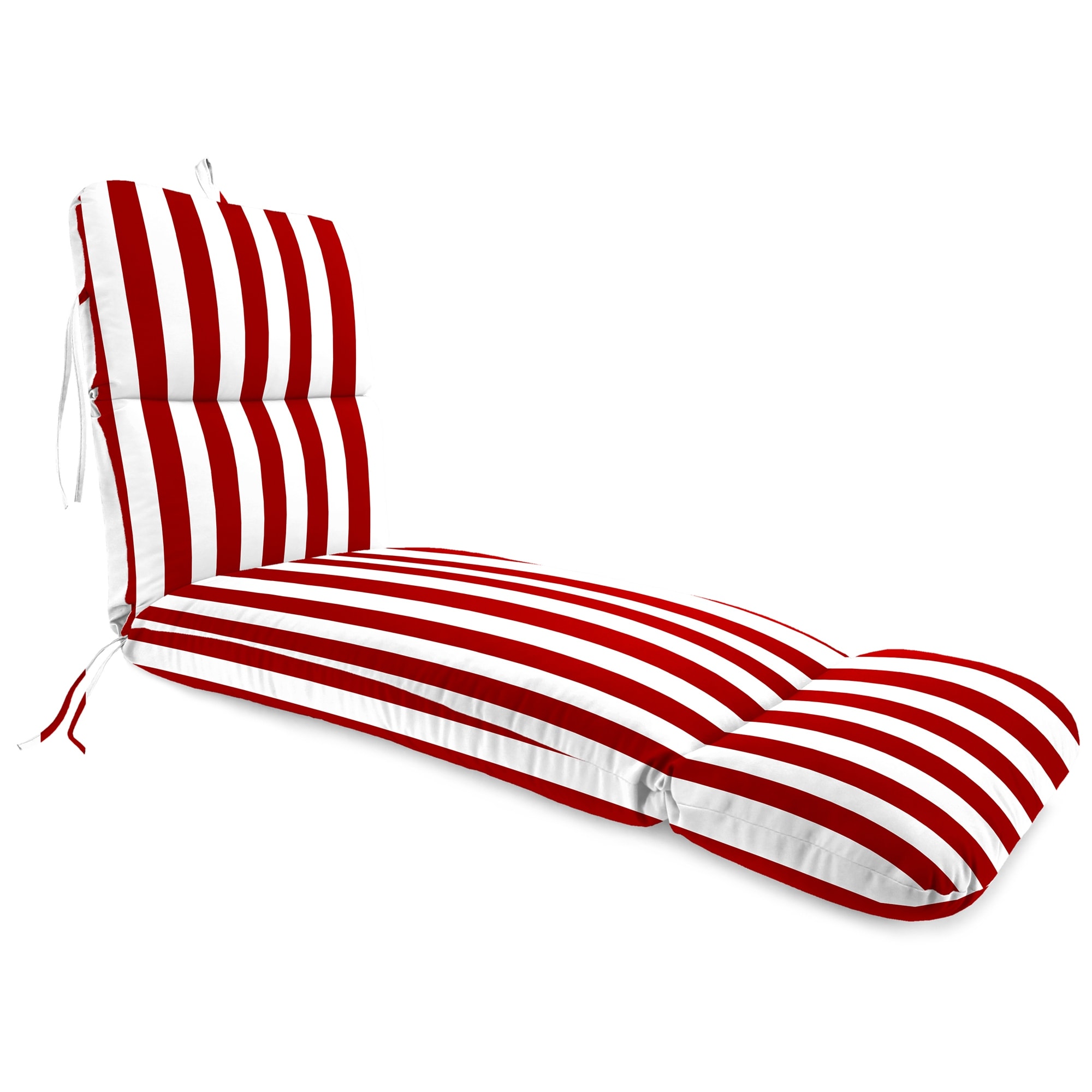 Red chaise lounge cushions sales