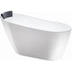 preview thumbnail 24 of 37, Vanity Art 55" Acrylic Freestanding Soaking Bathtub with Air Bath Option Available