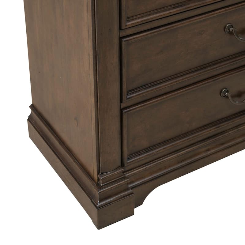 Arden Road Satin Cherry Poplar Dresser for Bedroom Storage - 6, 8, or 10 Drawers