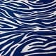 preview thumbnail 10 of 9, Rizzy Home Zebra Print Cotton Fitted Cribsheet - 28" X 52" Blue