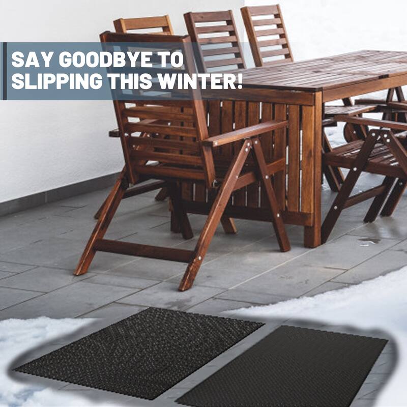 DoCred Heated Snow Melting Mat for Decks and Sidewalks