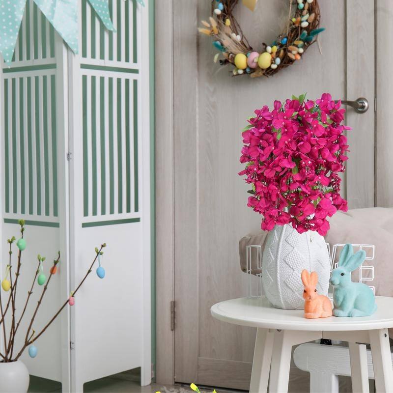 Faux Wisteria Flower Stems Bunch