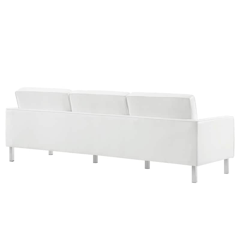 Loft Tufted Vegan Leather 3-Piece Furniture Set