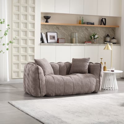 Soft Beanbag Chair with High Resilience Foam Core