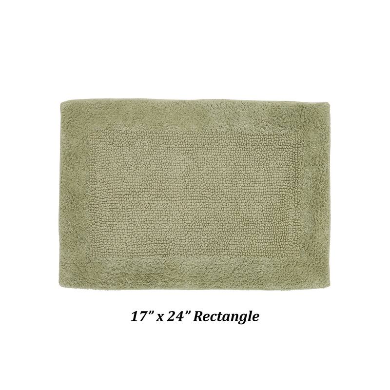 Better Trends Bath Rugs 100% Cotton Tufted Soft & Water Absorbent Bathroom Rug for Shower, Sink Bath Mats Edge Collection