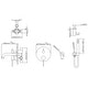 preview thumbnail 22 of 41, Solid Brass 2 Handle Wall Mounted Roman Tub Faucet With Handheld Shower