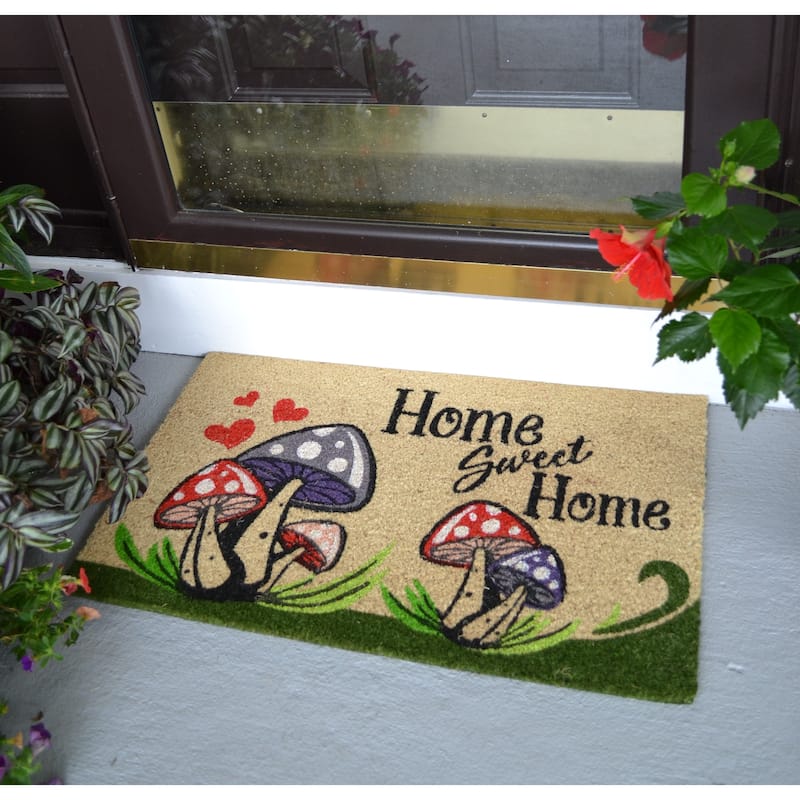 Mushrooms Outdoor Coir Non Skid Doormat