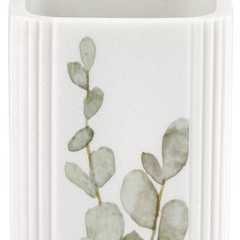 Botanical Tumbler - blue/green on white