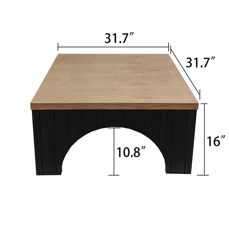 Rustic Square Coffee Table