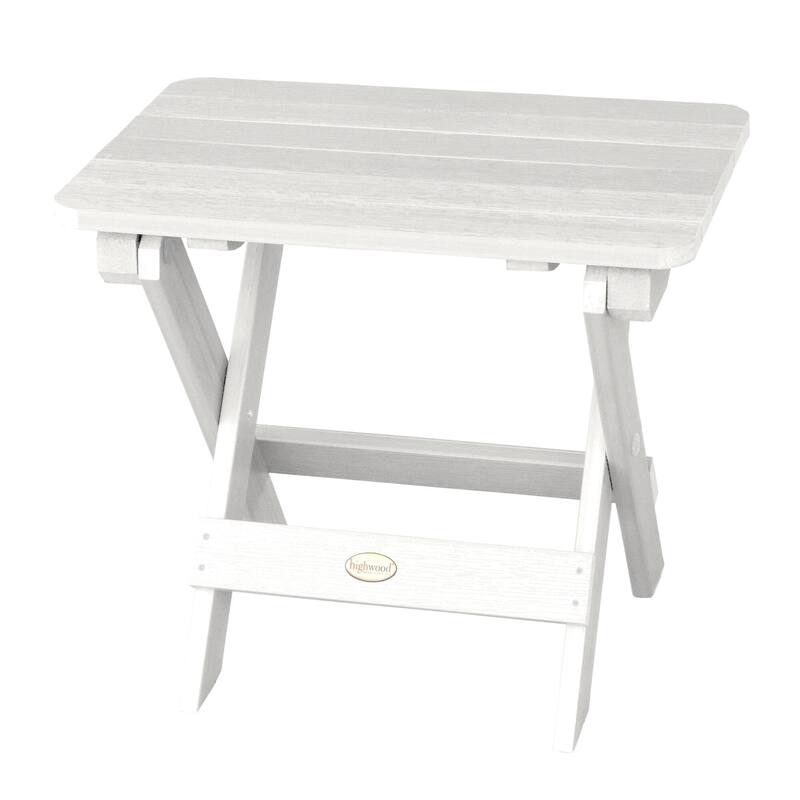 HIGHWOOD Outdoor Folding Adirondack Table - White