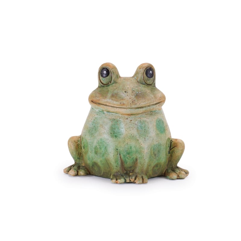 Terra Cotta Sitting Garden Frog (Set of 2)