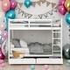 preview thumbnail 2 of 10, Elegant Full-Over-Full Bunk Bed